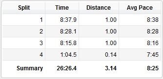 Considering I've never strung more than one sub-9-min-mile together in a row, I'm amazed I ran each mile faster than the last. Who am I?!